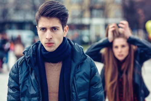 frustrated couple