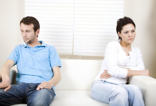 upset couple